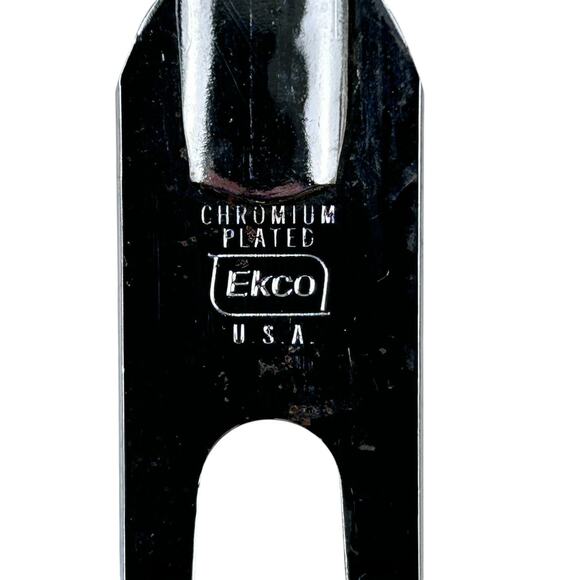 Vintage Ecko USA Grill Tools Orange Olive Green Handle Fork and Baster MCM BBQ - Picture 3 of 8